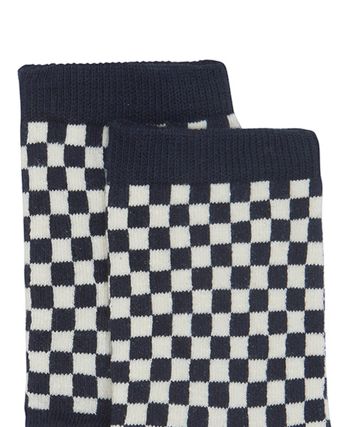 Chaussette - duo bleu damier - Image principale