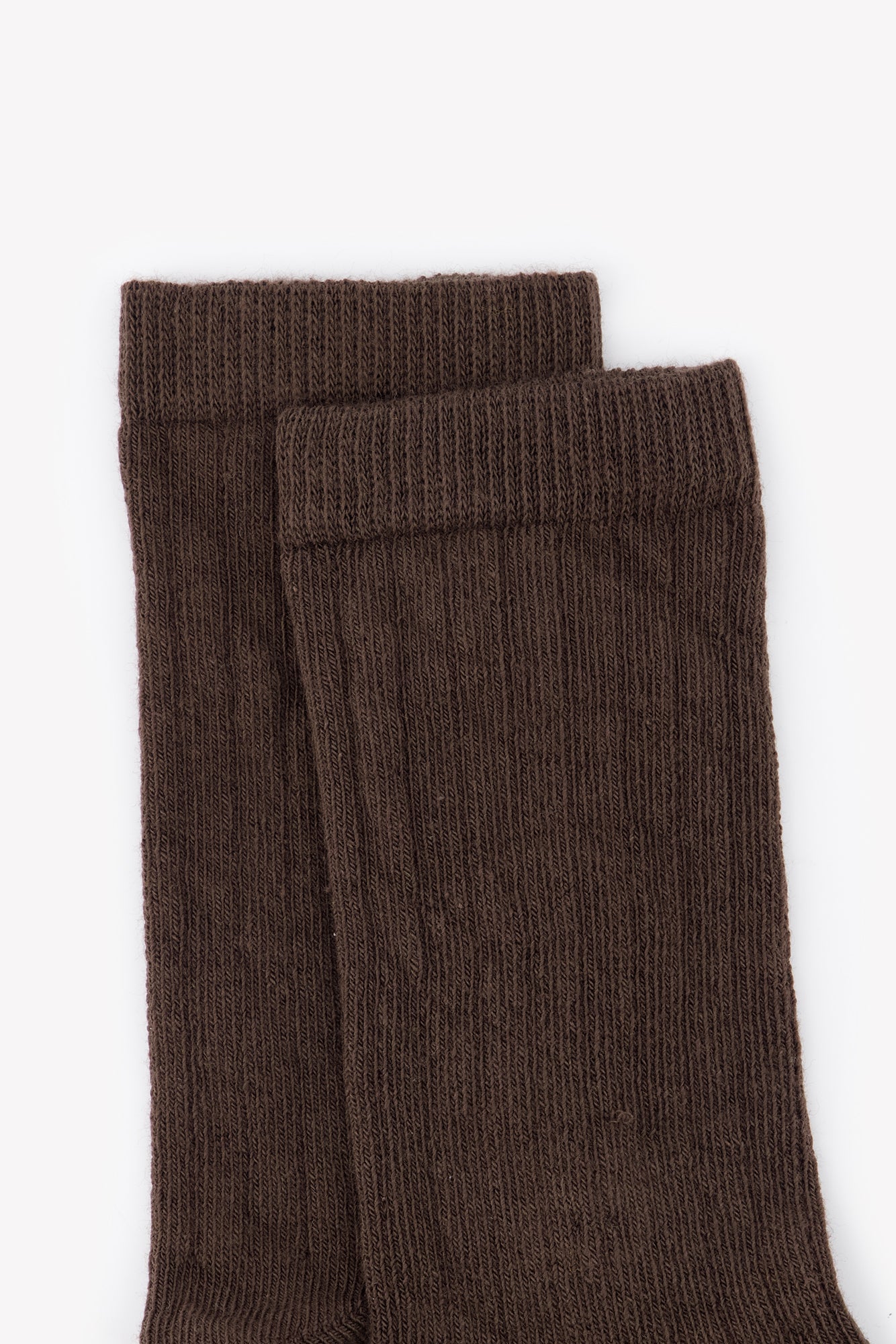 Chaussettes - marron coton