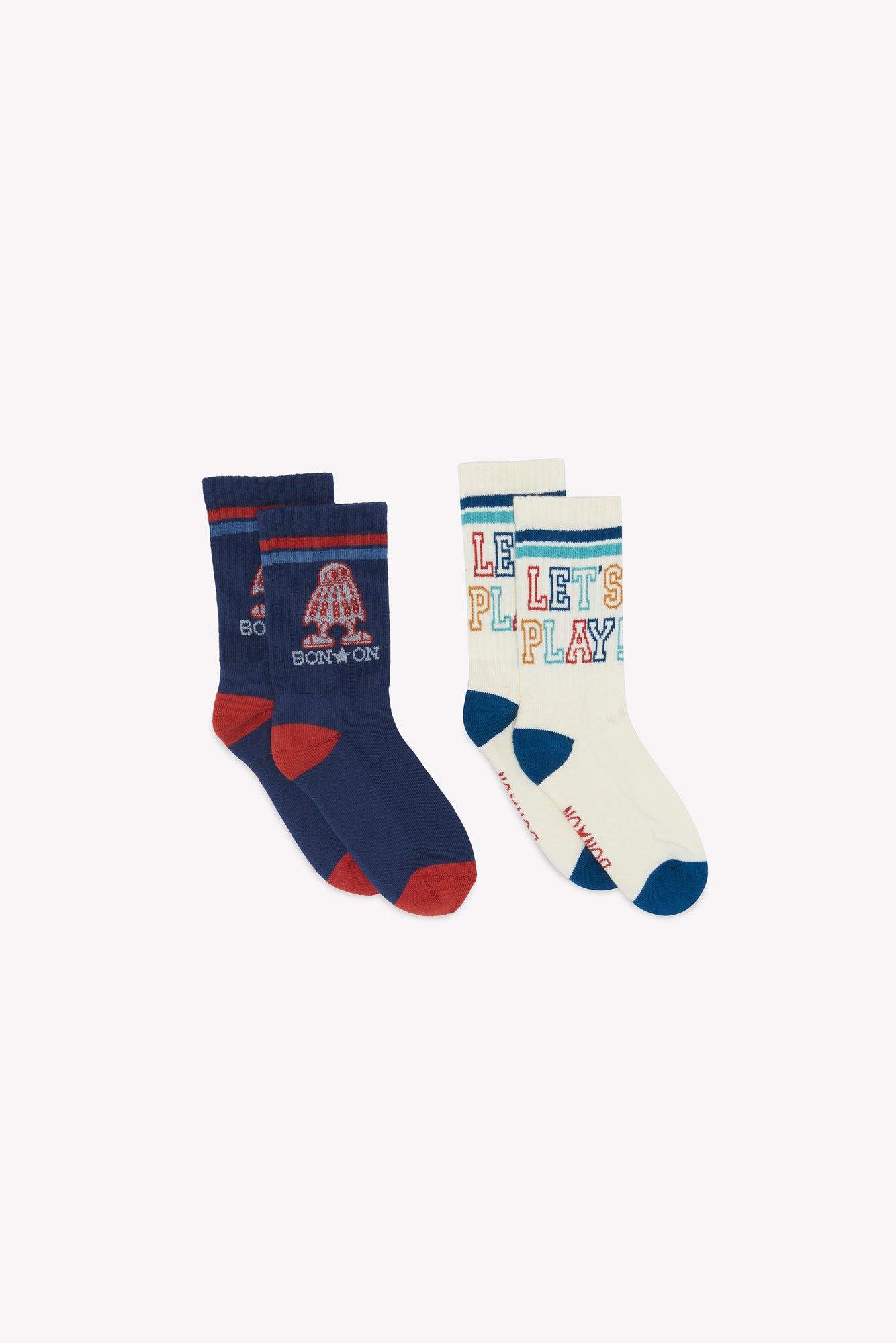Lot de 2 chaussettes -  Navy Bonton