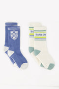 Lot - 2 Socks - blue sport/beige