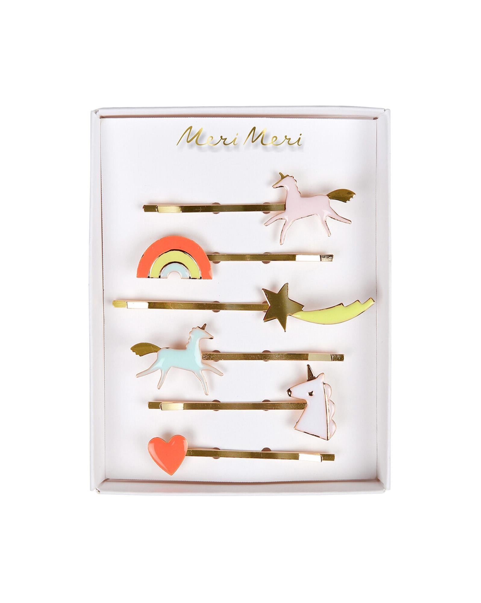 Lot Barrettes Licorne Meri Meri