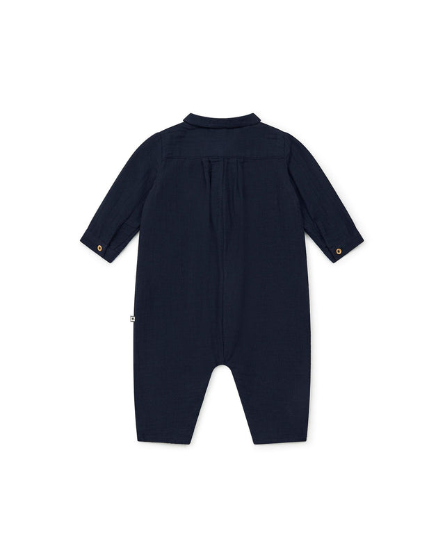 Jumpsuit - Baobab Blue Baby GOTS certified organic cotton gauze - Image alternative