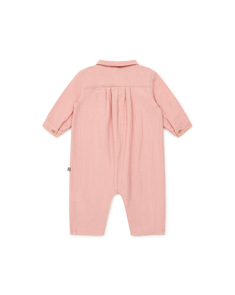 Jumpsuit - Baobab Pink Baby GOTS certified organic cotton gauze - Image principale