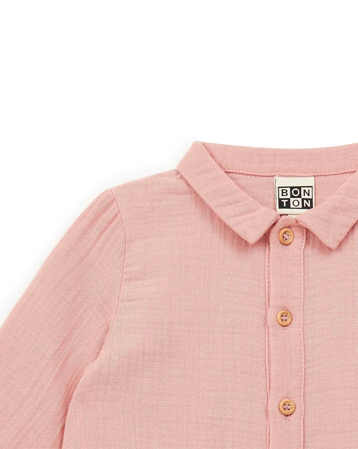 Combinaison - Baobab rose Bébé gaze de coton biologique certifié GOTS