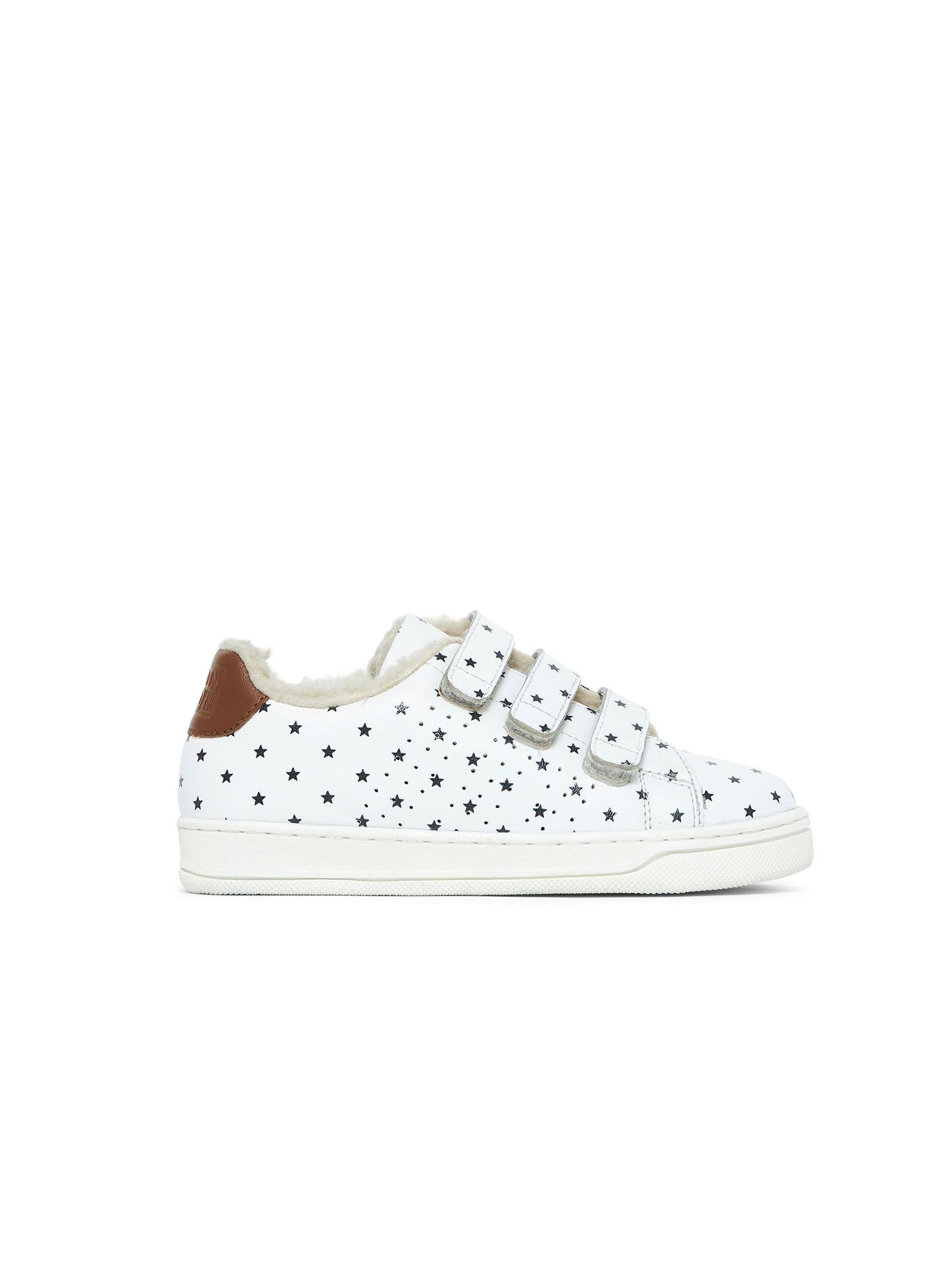 Baskets - fourées beige cuir