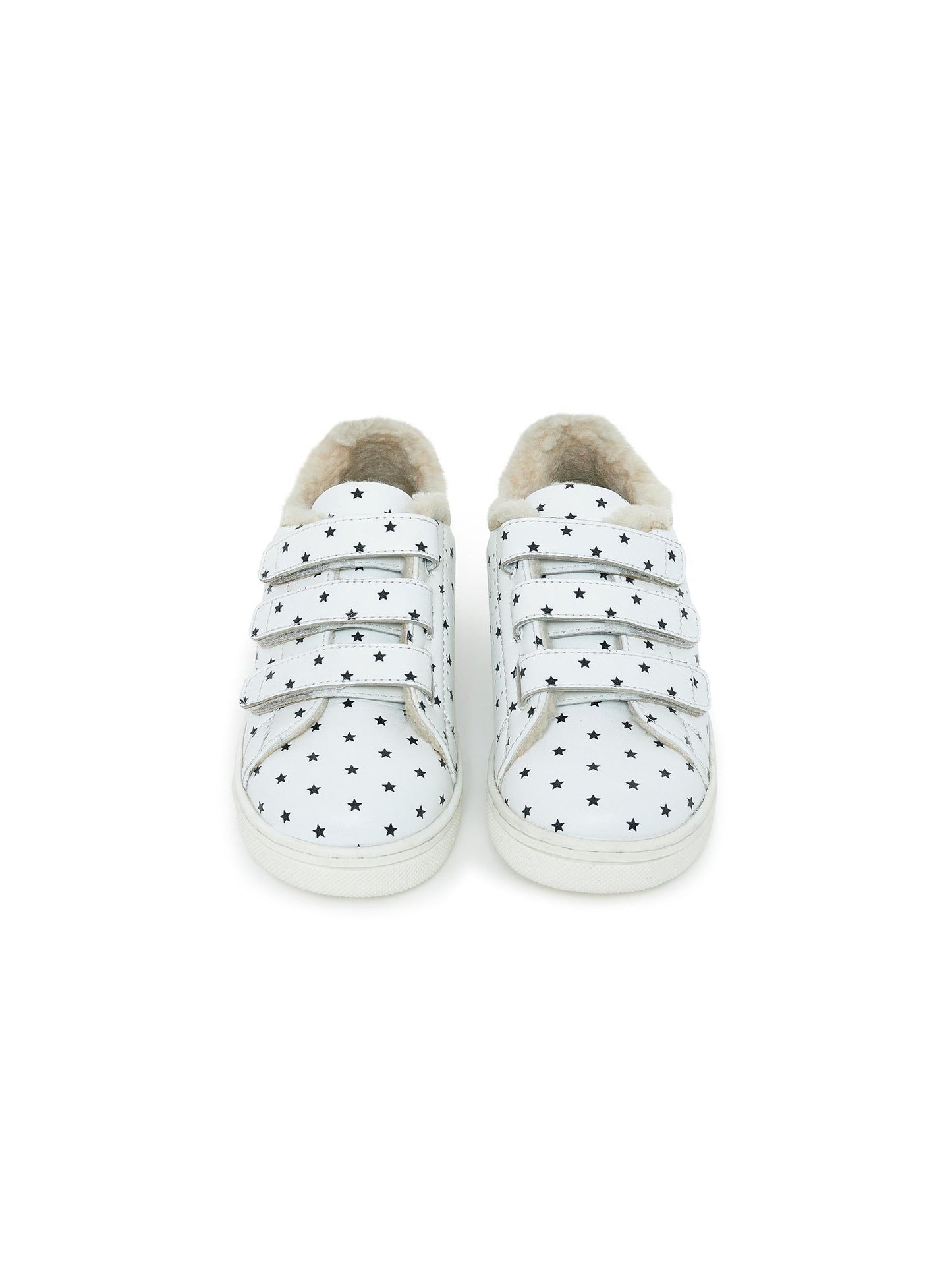 Baskets - fourées beige cuir