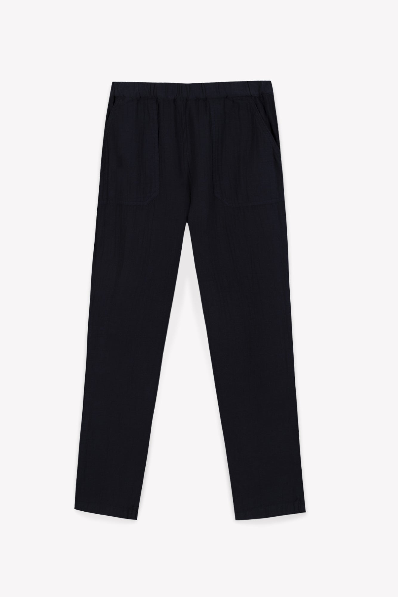 Trousers - Batcha in cotton gauze Blue galaxy