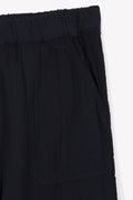 Trousers - Batcha in cotton gauze Blue galaxy