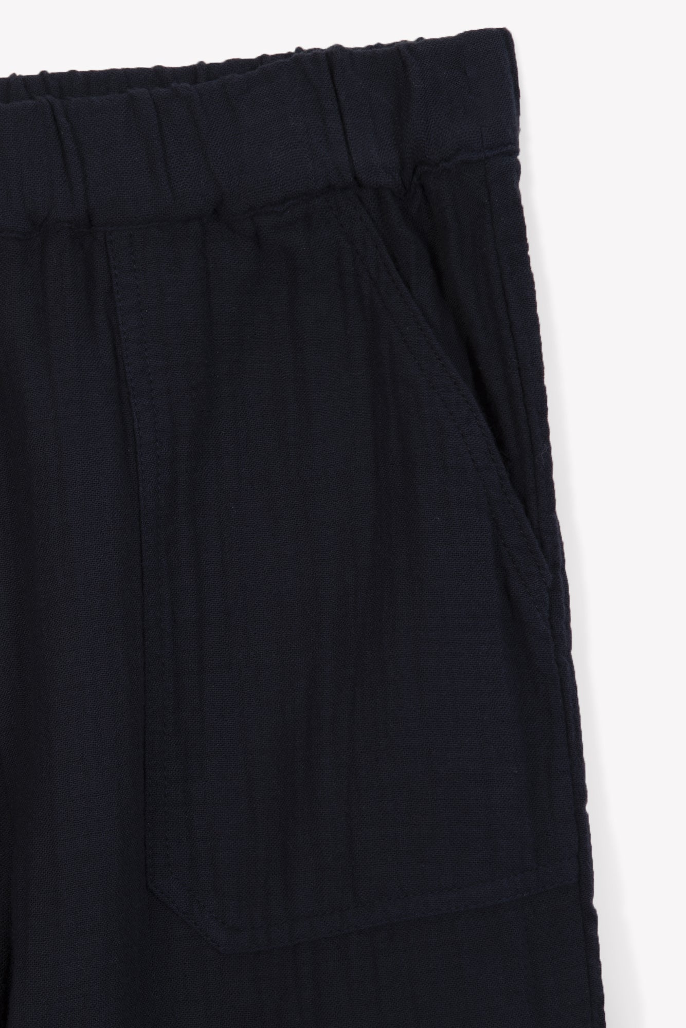 Trousers - Batcha in cotton gauze Blue galaxy