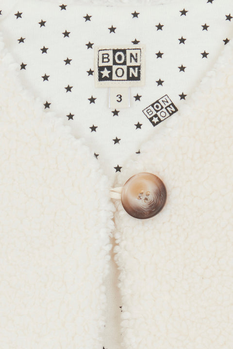 Cardigan Sandless - Betib Beige polar - Image principale