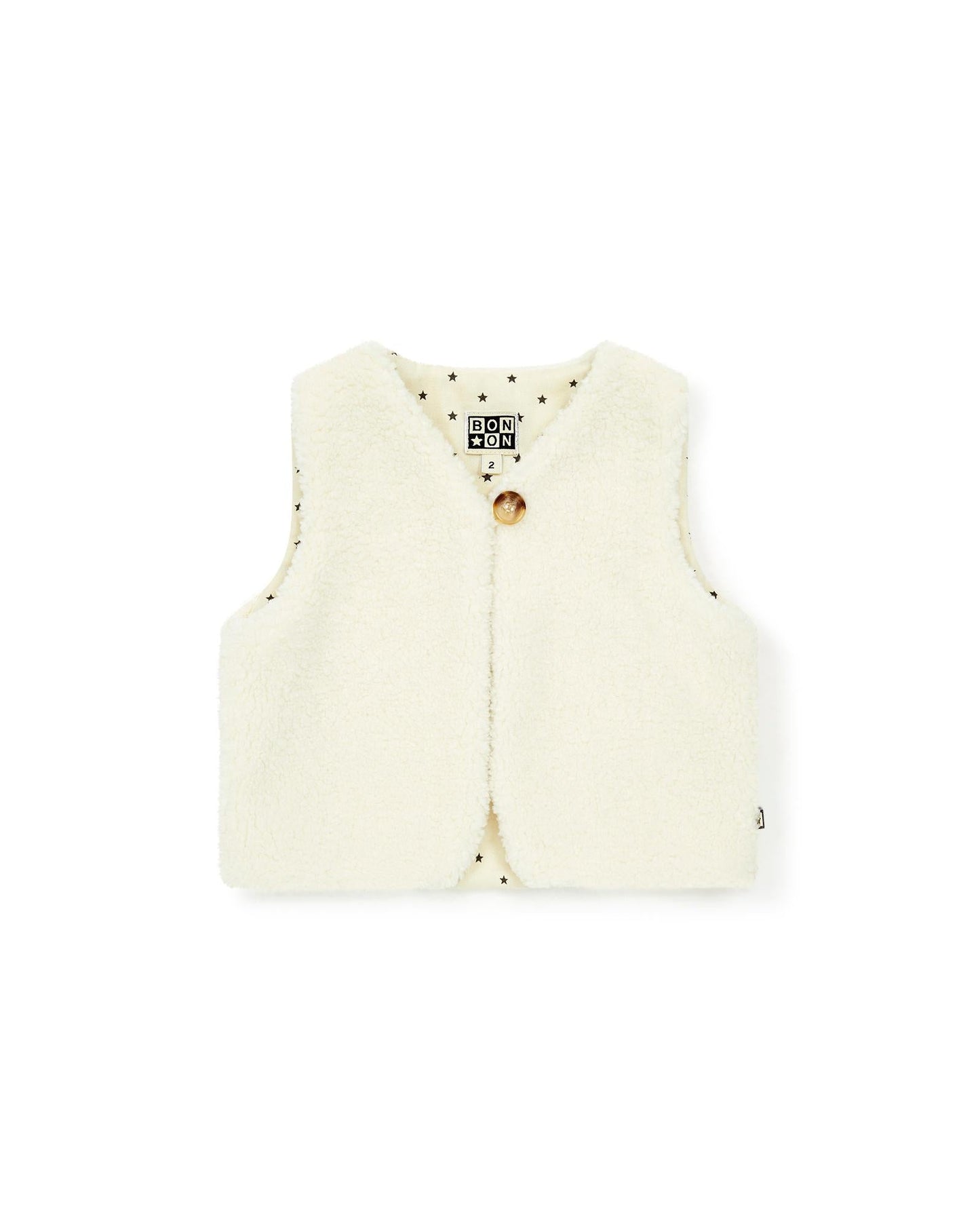 Cardigan Sandless - Betibb Beige Baby polar