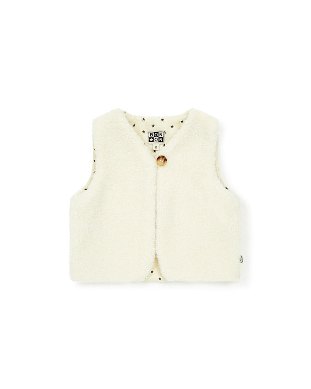 Gilet sans manche - Betibb beige Bébé polaire - Image principale