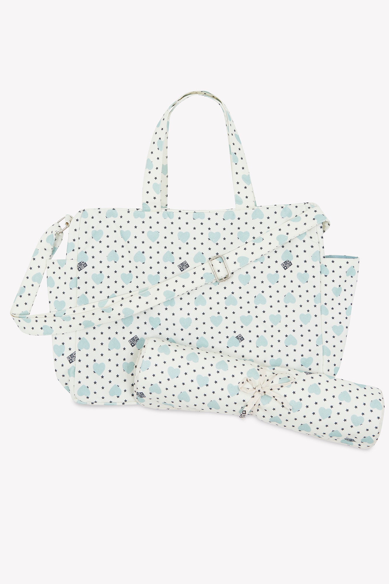 Cabas à langer bleu Bébé coton