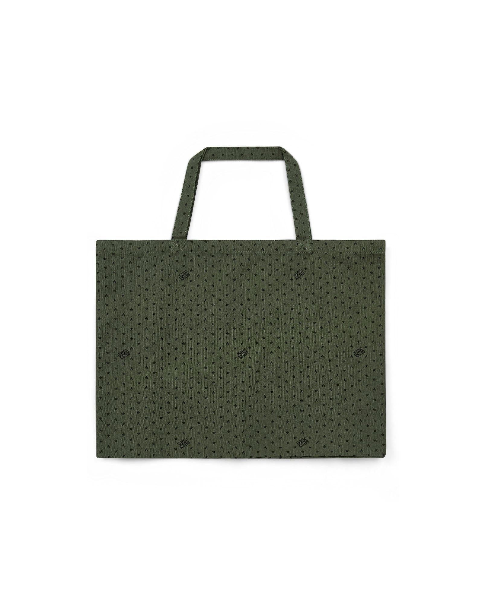 Cabas bonton bleu coton