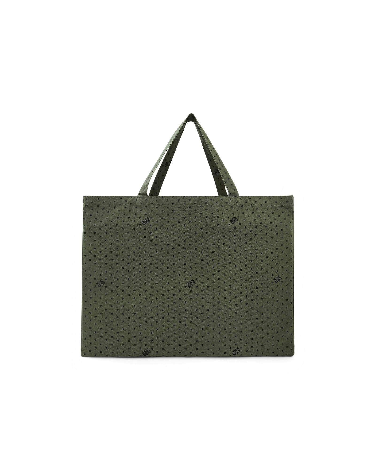 Cabas bonton bleu coton