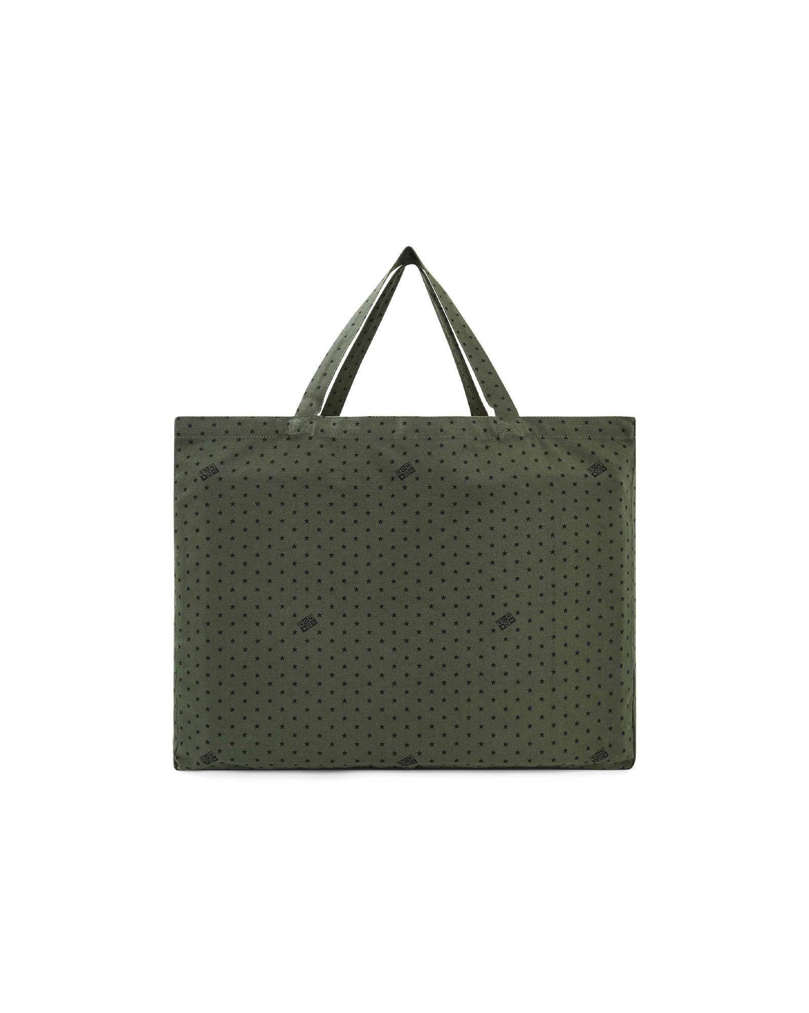 Cabas bonton bleu coton
