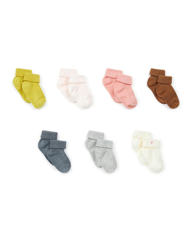 Semainier Chaussette - Rose Bébé - Image alternative