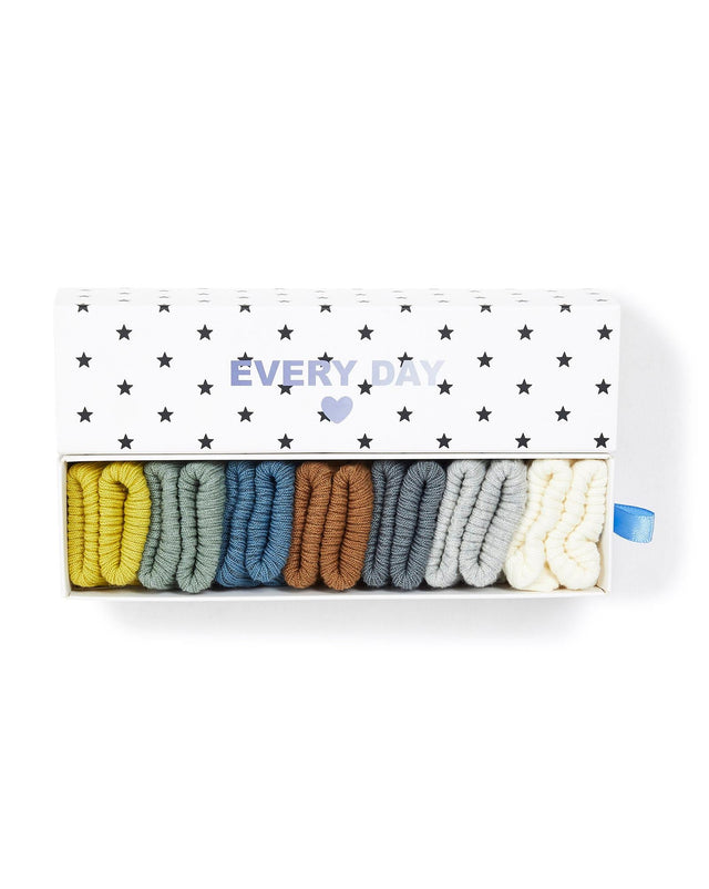 Semainier Chaussette - Bleues Bébé - Image principale