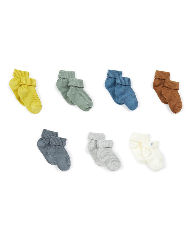 Semainier Chaussette - Bleues Bébé - Image alternative