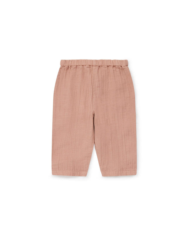 Pantalon - Futur rose Bébé gaze de coton biologique certifié GOTS - Image principale