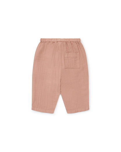 Trousers Future Pink Baby GOTS certified organic cotton gauze