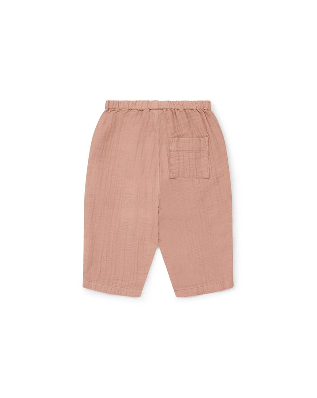 Pantalon - Futur rose Bébé gaze de coton biologique certifié GOTS - Image alternative