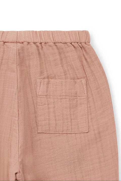 Trousers - Future Pink Baby GOTS certified organic cotton gauze - Image principale
