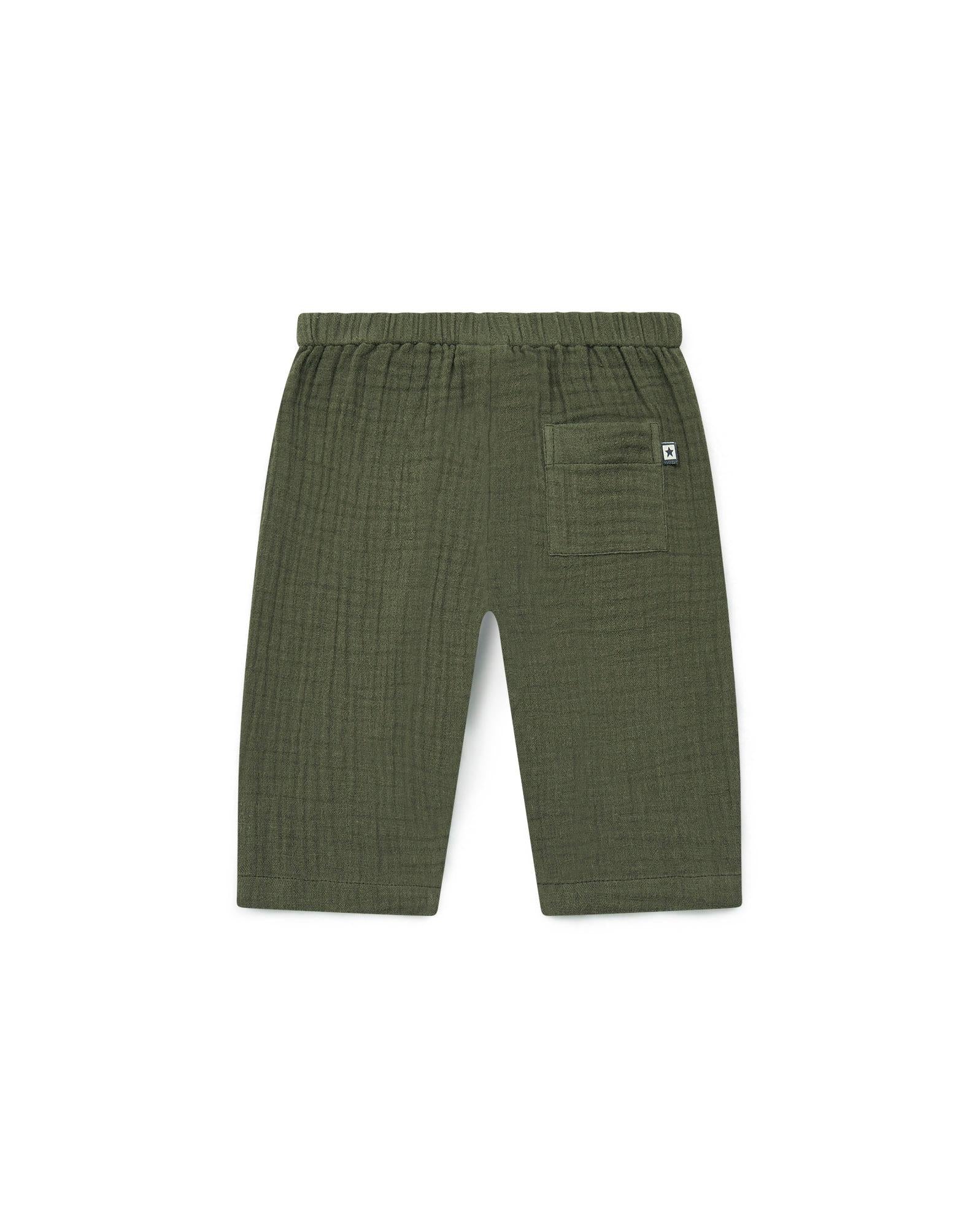 Pantalon Futur vert Bébé gaze de coton