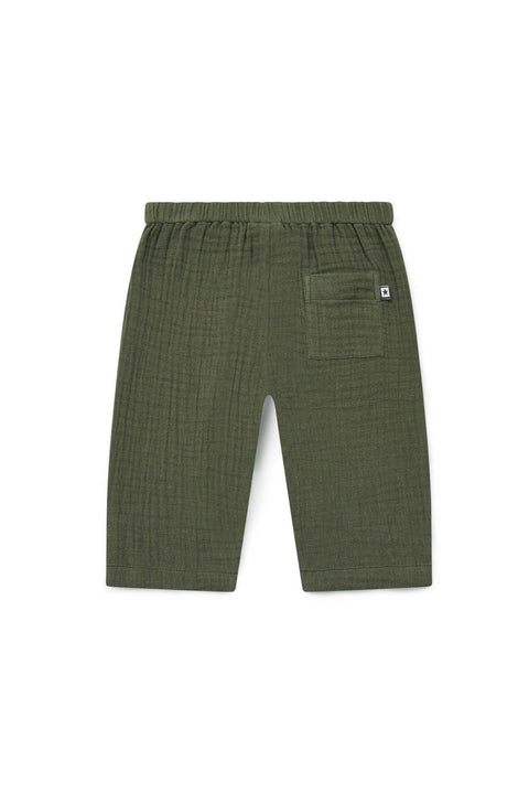 Trousers - Future Green Baby cotton gauze - Image principale