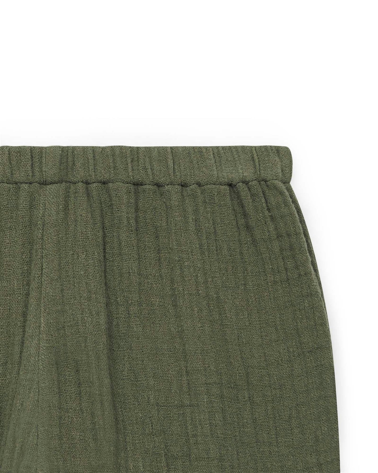 Pantalon Futur vert Bébé gaze de coton