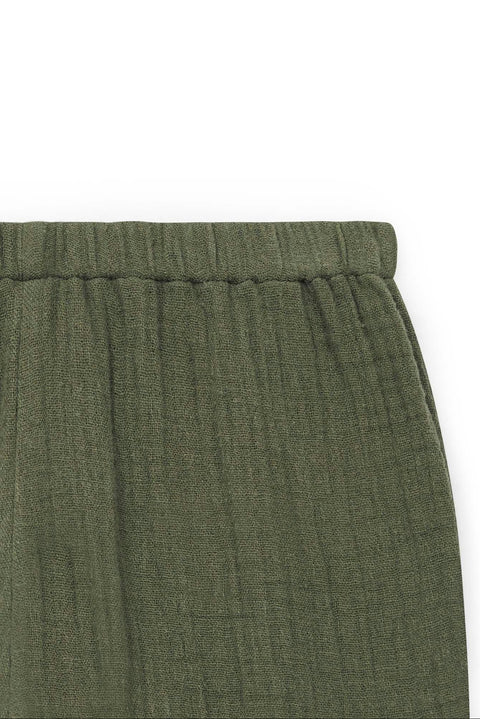 Trousers - Future Green Baby cotton gauze - Image principale