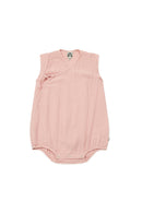 Combinaison - Igloo rose Bébé gaze de coton biologique