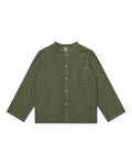 Shirt - Green internet in 100% organic cotton gauze