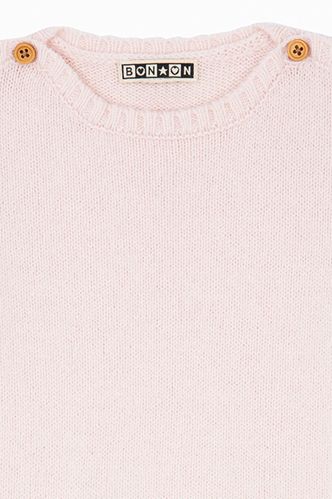 Jumpsuit - of Newborn Pink Baby in Wool