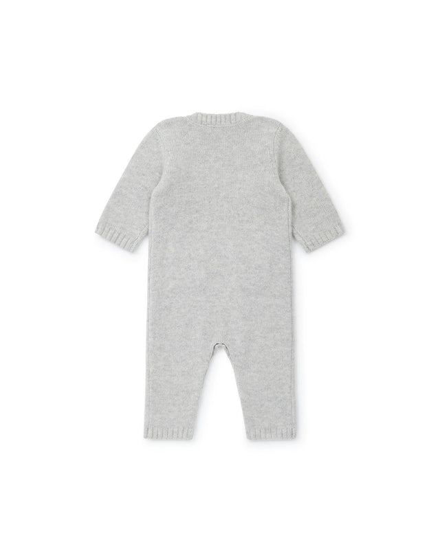 Jumpsuit - of Newborn grey Baby in Wool - Image alternative