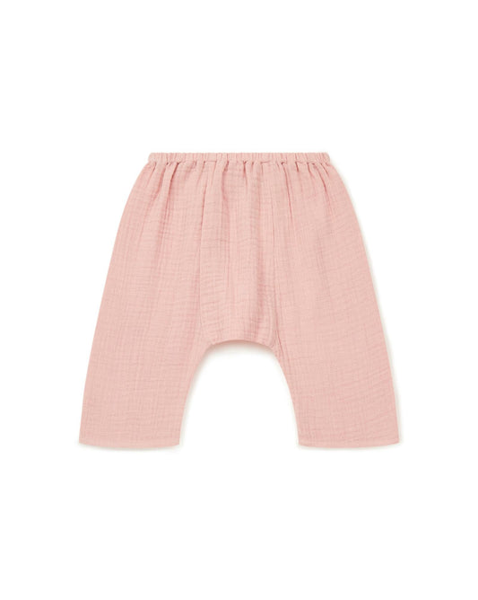 Trousers Laos Pink Baby in 100% organic cotton certified GOTS