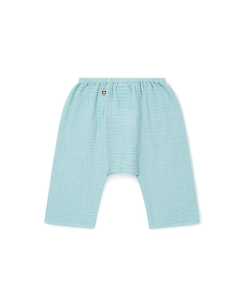 Trousers - Laos Blue Baby in 100% organic cotton certified GOTS - Image principale