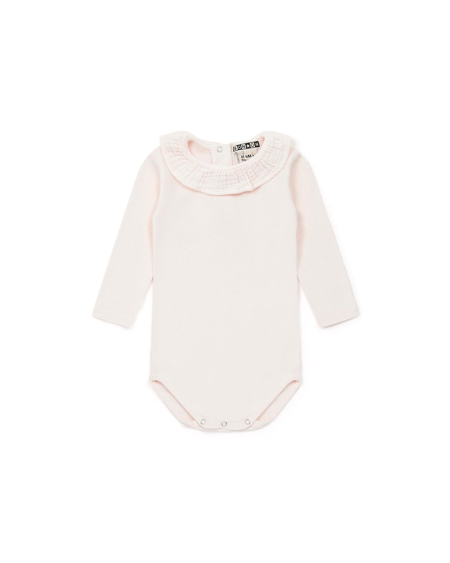 Body of Newborn Colerette Pink Baby in 100% organic cotton certified GOTS