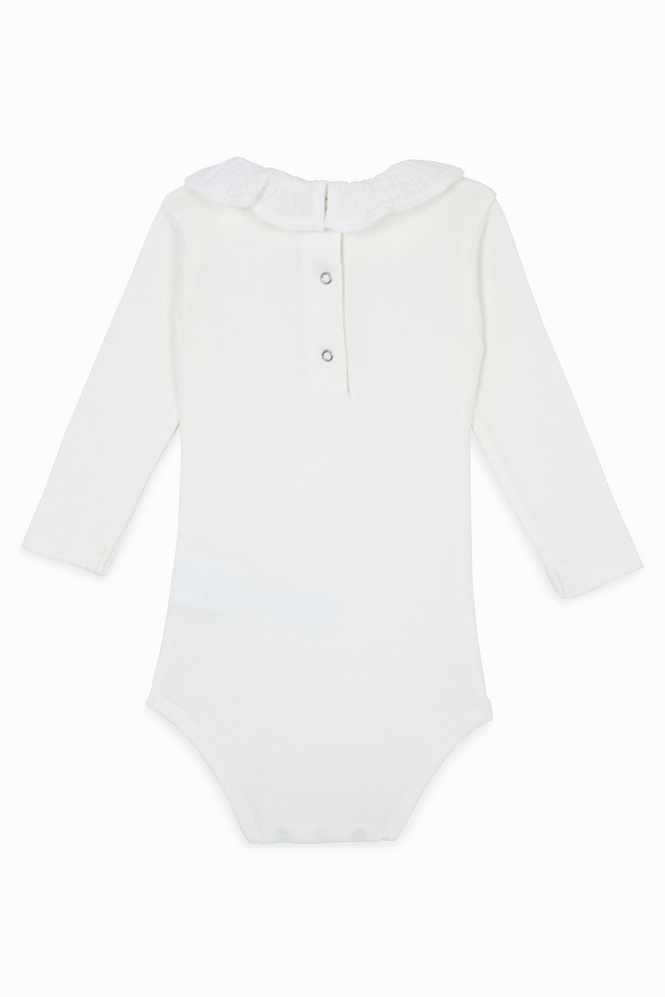 Body de naissance Colerette beige Bébé en 100% coton biologique certifié GOTS