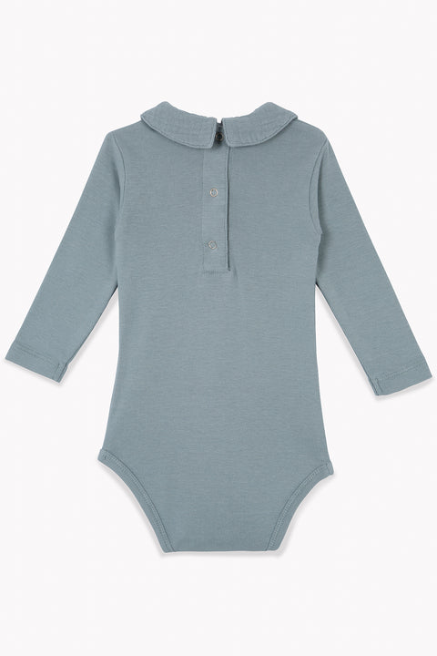 Body - of Newborn Blue Baby in 100% organic cotton certified GOTS - Image principale