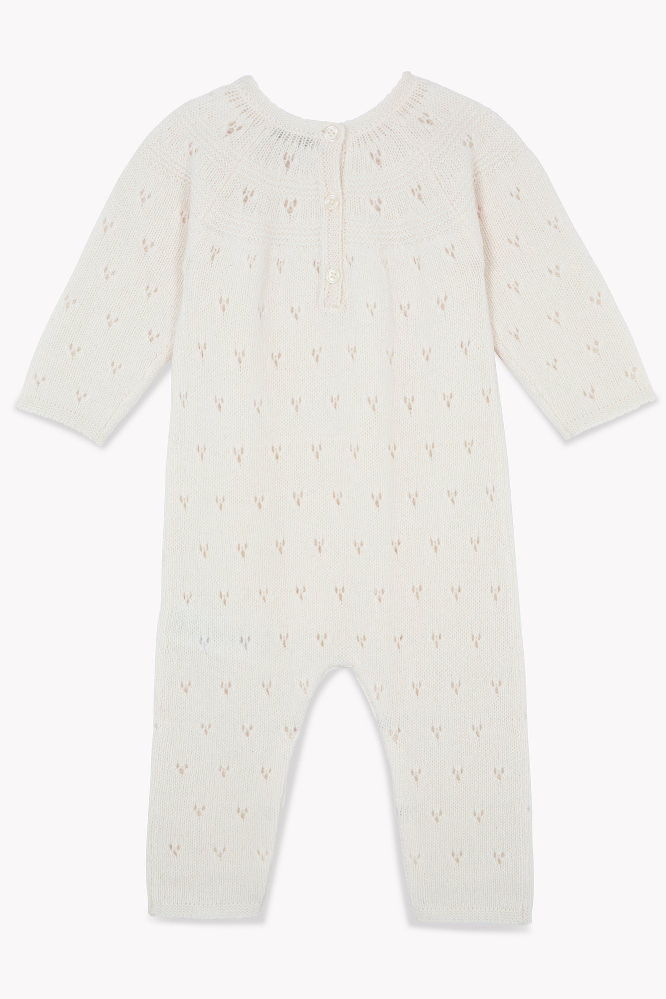 Jumpsuit - of Newborn Beige Baby in Knitwearopenwork