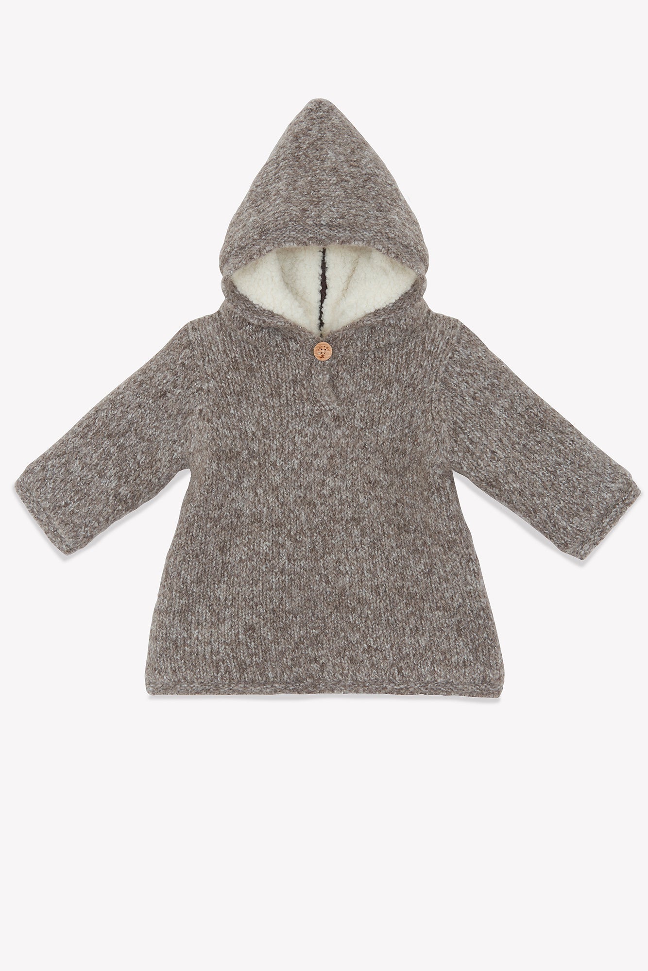 Burnou - Mamouth beige Bébé en laine