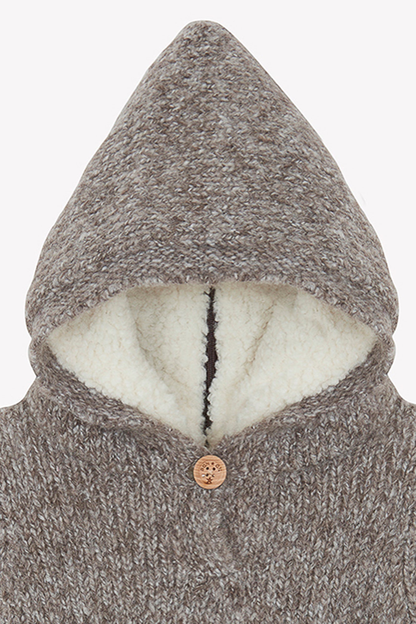 Burnou - Mamouth beige Bébé en laine