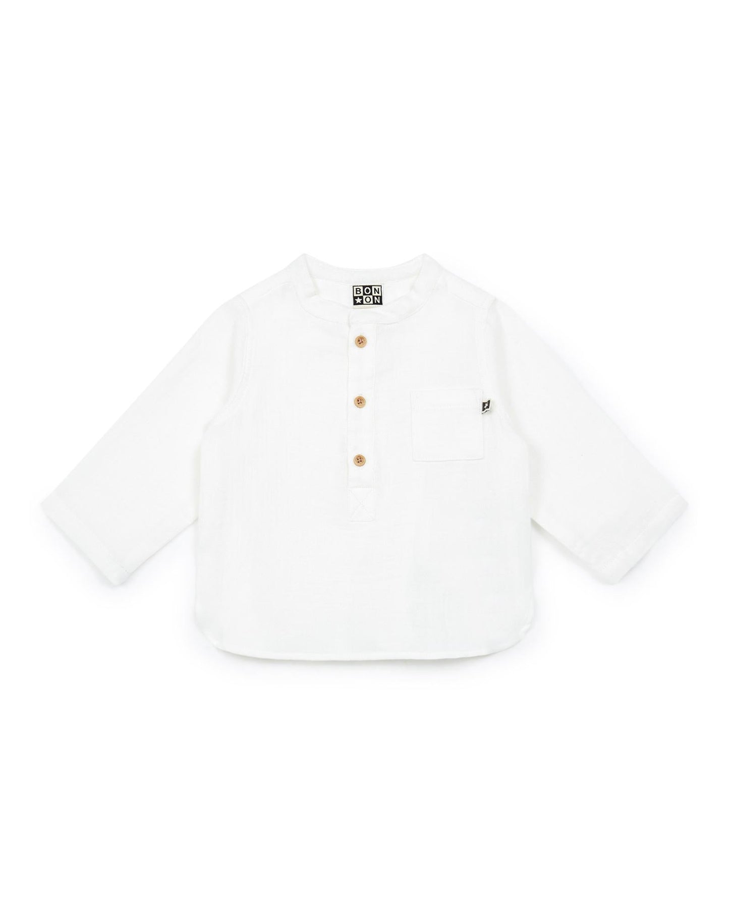 Chemise - Matt beige Bébé gaze de coton
