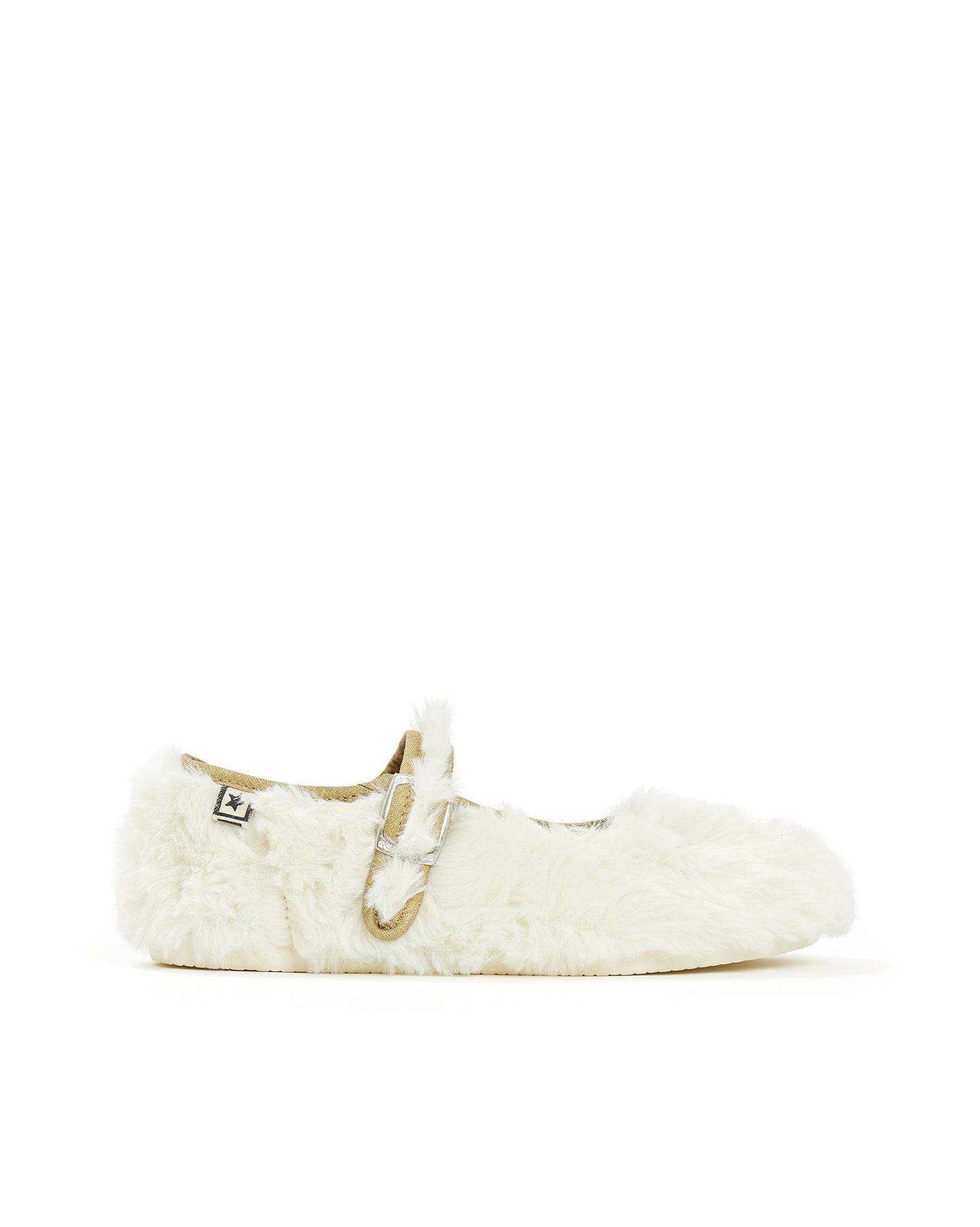 Slippers - Mia Immitation Ecru fur