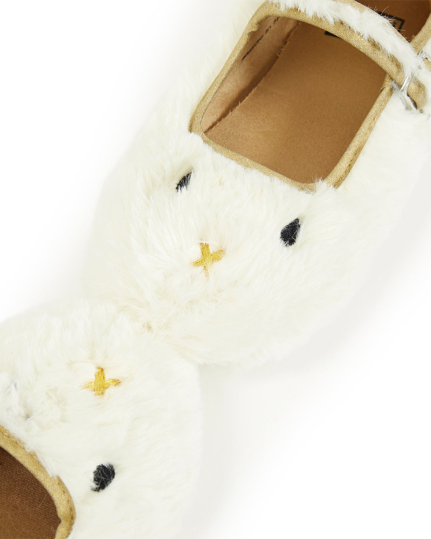 Slippers - Mia Immitation Ecru fur