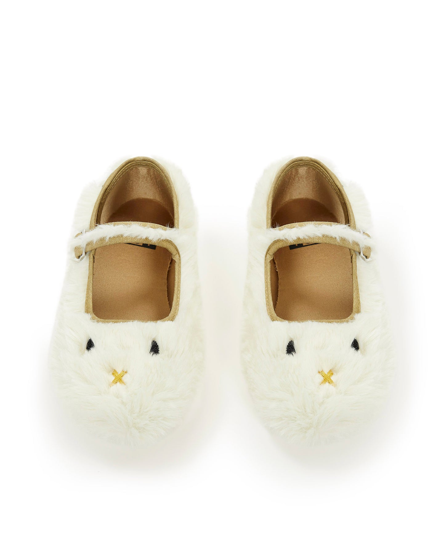 Slippers - Mia Immitation Ecru fur