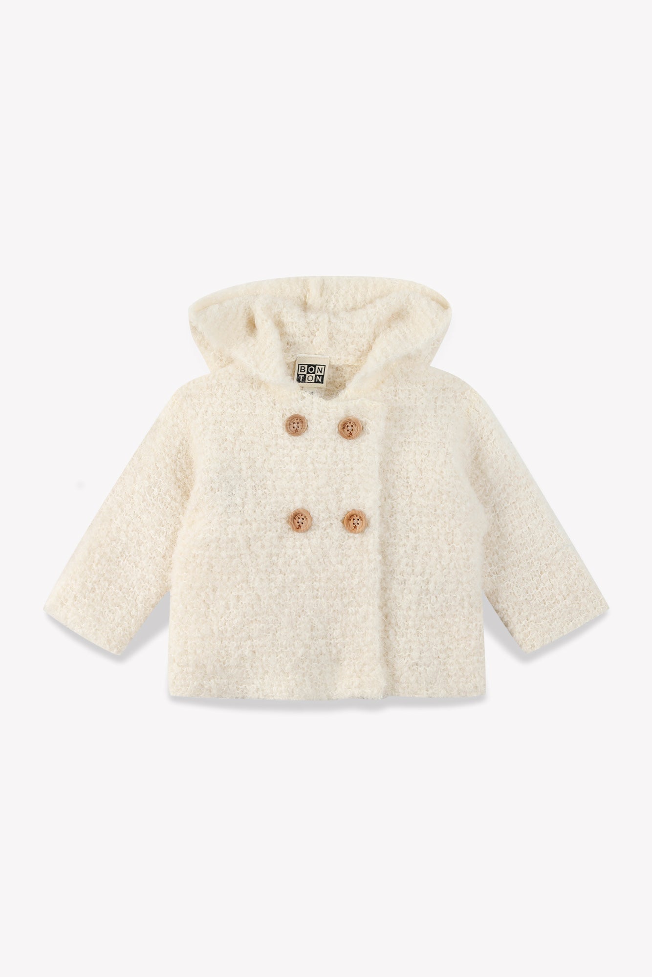 Coat - Beige Baby in a knit
