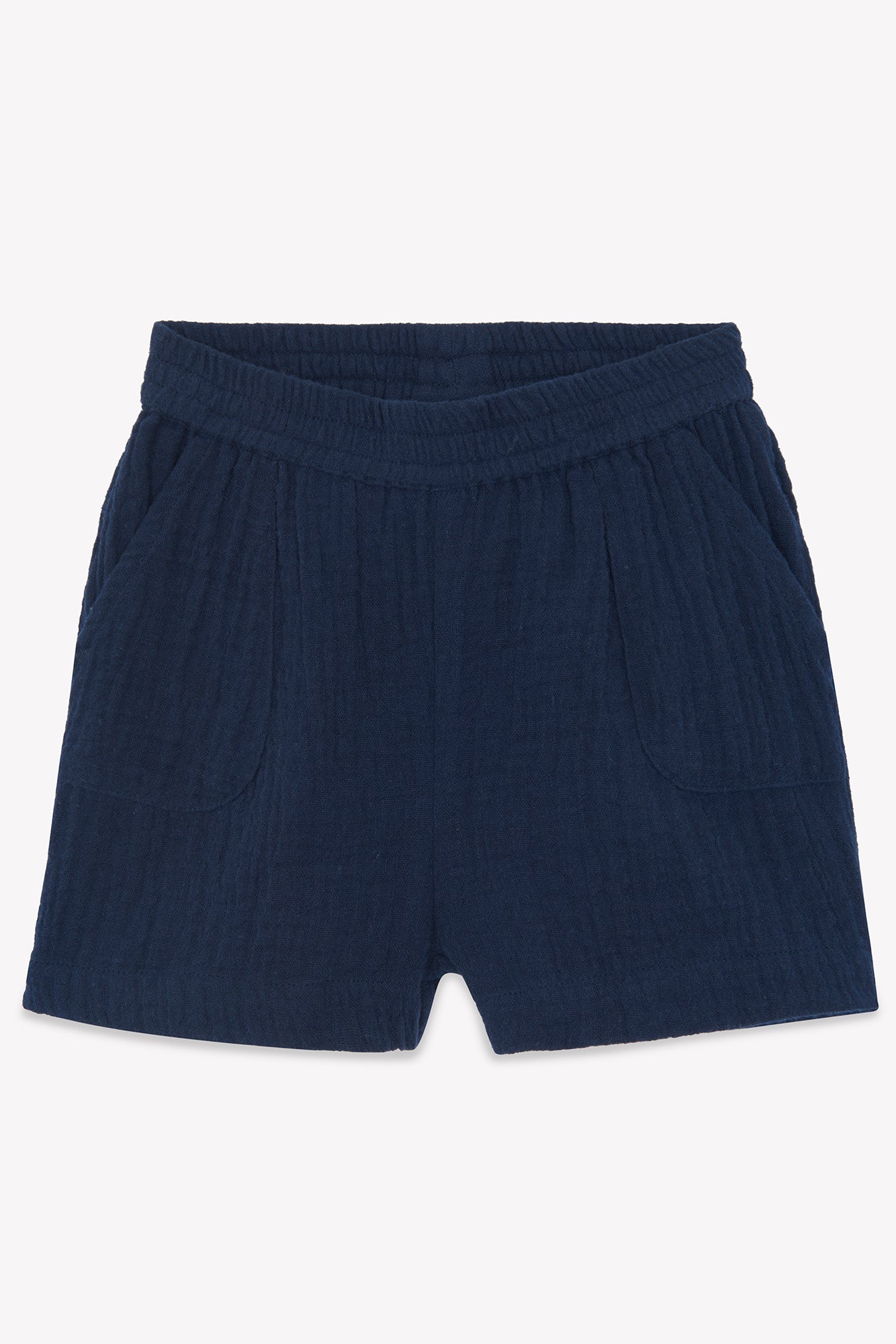 Short Ramb bleu Bébé en gaze de coton