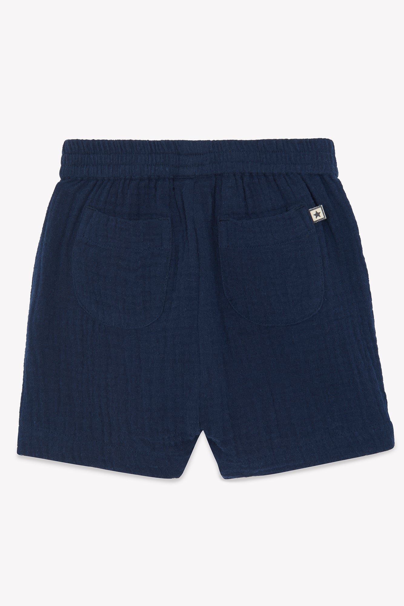 Short - Ramb bleu Bébé en gaze de coton